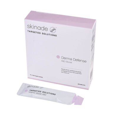 Skinade Targeted Solutions Derma Defense -Increased skin hydration, moisture levels, more even looking skin, reduced pigmentation, healthier looking skin